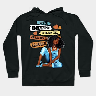 Aquarius I Am Stronger Birthday  For Black Hoodie